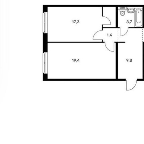 3-комн квартира Боровское шоссе, 2к3