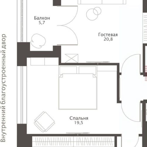 4-комн квартира улица Сергея Макеева, 9к4