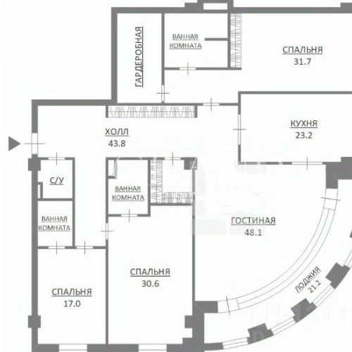 4-комн квартира переулок Хилков, 1