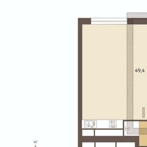 3-комн квартира Мосфильмовская улица, 8