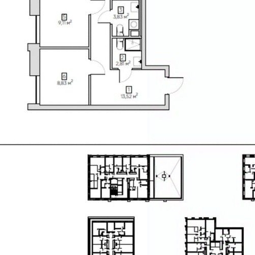 2-комн квартира Автомобильный проезд, 4
