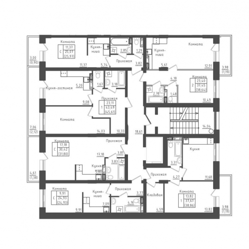 1-комн квартира Рыбаки, 2-ой Восточный проезд,  д. 3