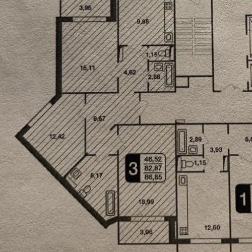 3-комн квартира Новые Островцы мкр, д. Островцы, улица Баулинская, 8