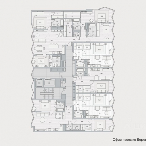 2-комн квартира Береговой проезд,  д. 2 к1