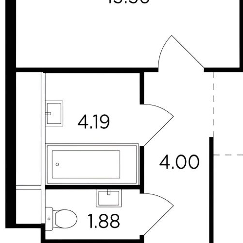 2-комн квартира Одинцово, улица Маршала Бирюзова, 7к3