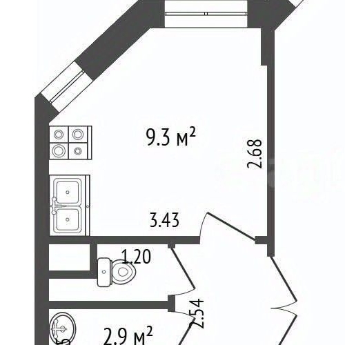1-комн квартира Раменское, улица Березовая Роща, 11