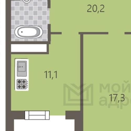 3-комн квартира Береговой проезд, 1Б