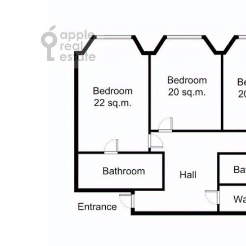 4-комн квартира Чапаевский переулок, 3
