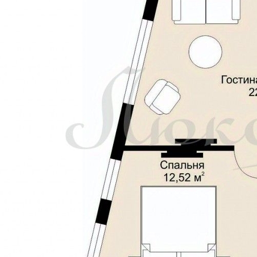 2-комн квартира Озерковская набережная, 6