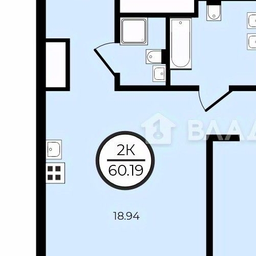 2-комн квартира Волгоградский проспект, 32/5к1