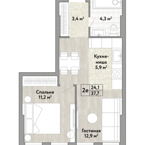 1-комн квартира Коммунарка п., Александры Монаховой ул.,  к. 1