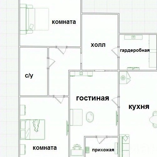 3-комн квартира Октябрьский пгт, улица 60 лет Победы, 10А