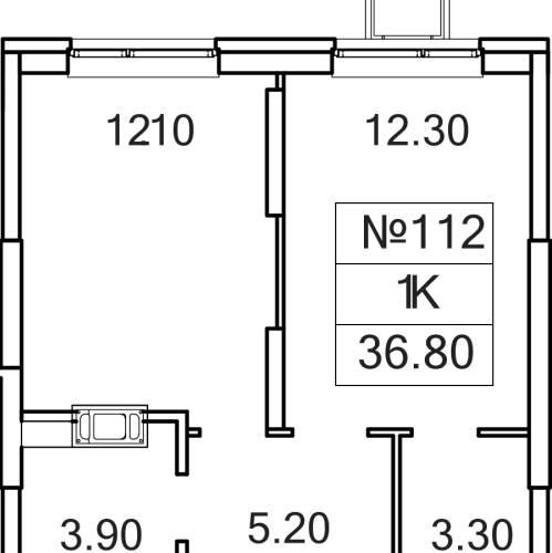 1-комн квартира Сапроново д., Калиновая ул.,  к. 3