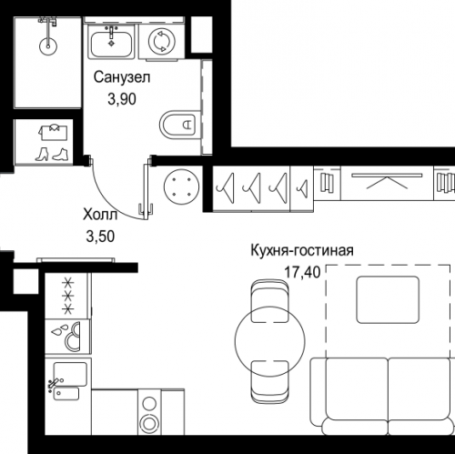 Студия Москва г., Вишнёвая ул.,  к. 9