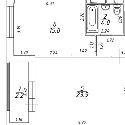 2-комн квартира улица Коминтерна, 15
