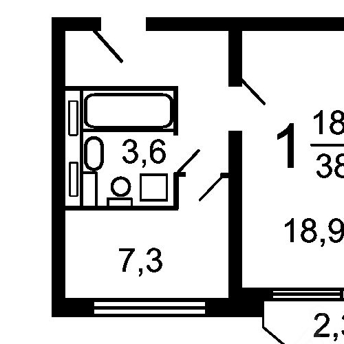 1-комн квартира Юрловский проезд, 14к4