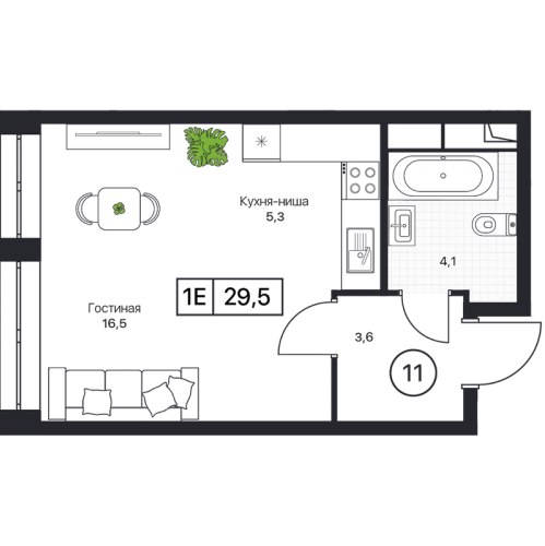 Студия Пушкино г., Нижняя ул.,  к. 1