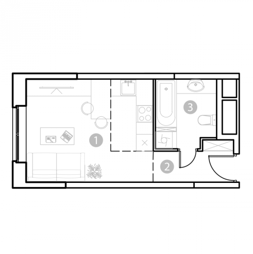 Студия Москва г., Потешная ул.,  к. 1