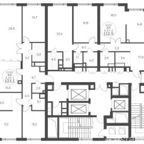 3-комн квартира ул Крылатская,  д. 33,  к. 1
