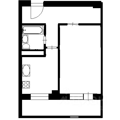 1-комн квартира Лобня, Батарейная улица, 8