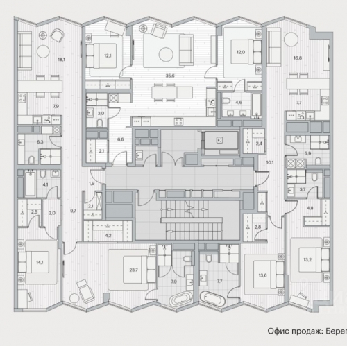 2-комн квартира Береговой проезд,  д. 2 к1