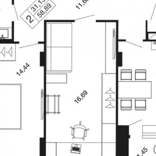 2-комн квартира Наро-Фоминский городской округ, Пролетарская улица