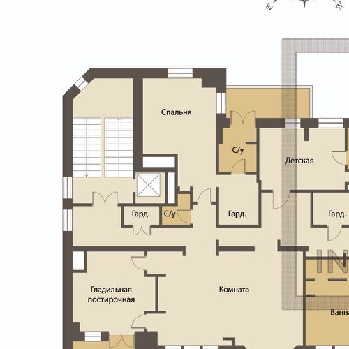 6-комн квартира улица Пречистенка, 13