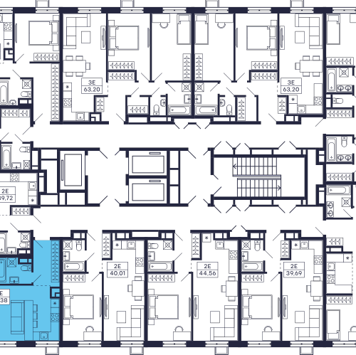 2-комн квартира Красногорск, Россия, Московская область, Красногорск, Большая Воскресенская улица, 1