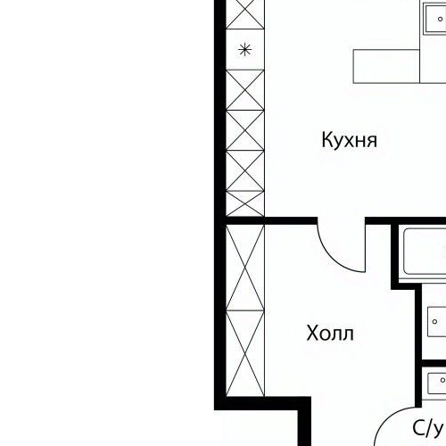 2-комн квартира Староконюшенный переулок, 45
