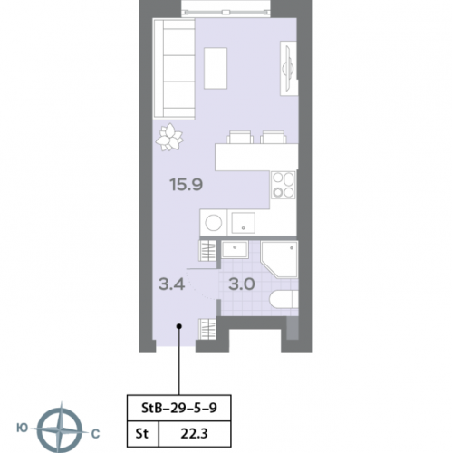 Студия Москва г., Ильменский проезд,  к. 1